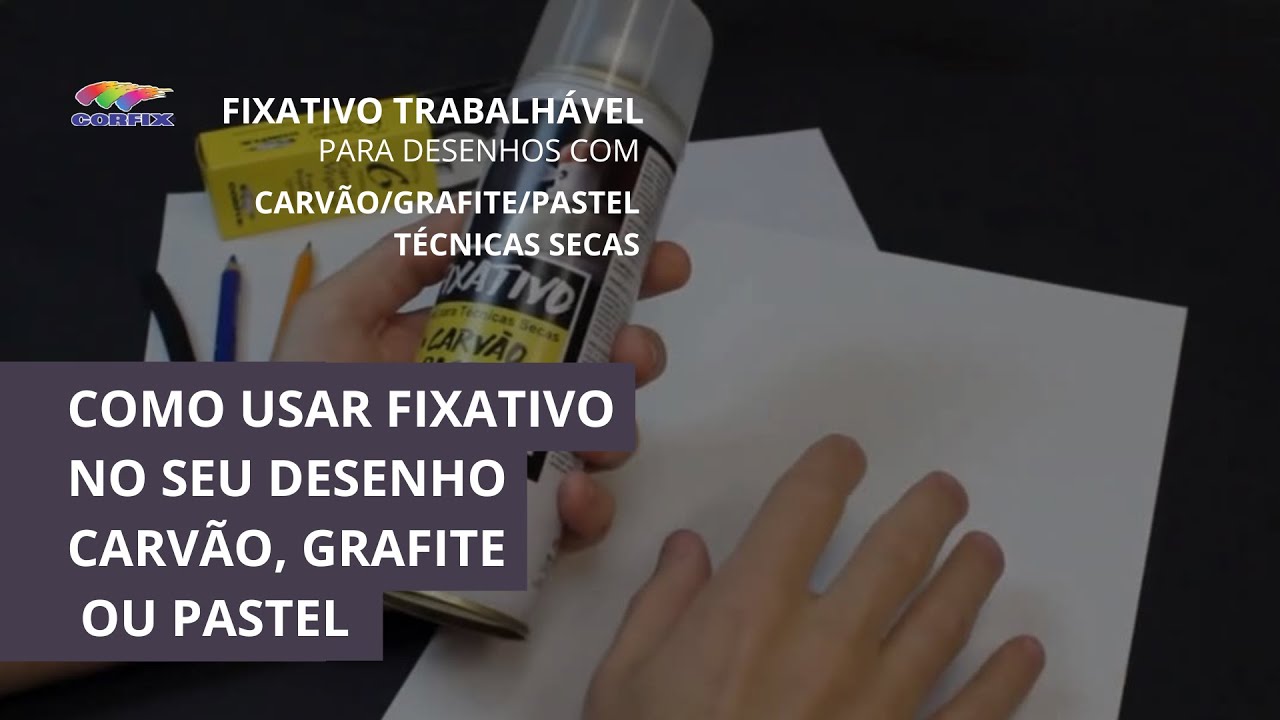 Como usar o Fixativo spray