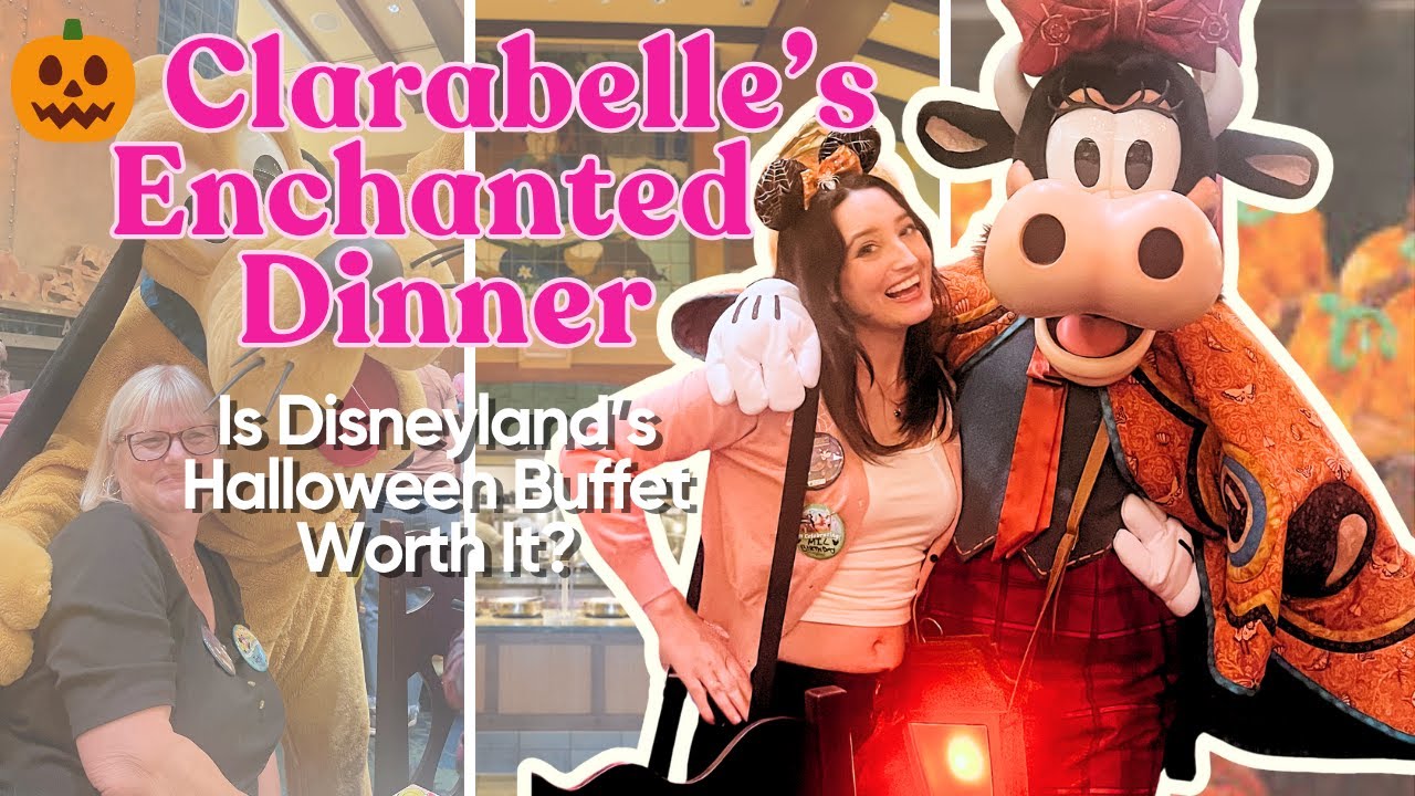 Is Clarabelle’s Enchanted Halloween Dinner Worth It? Full Buffet + Characters! | Disneyland Vlog