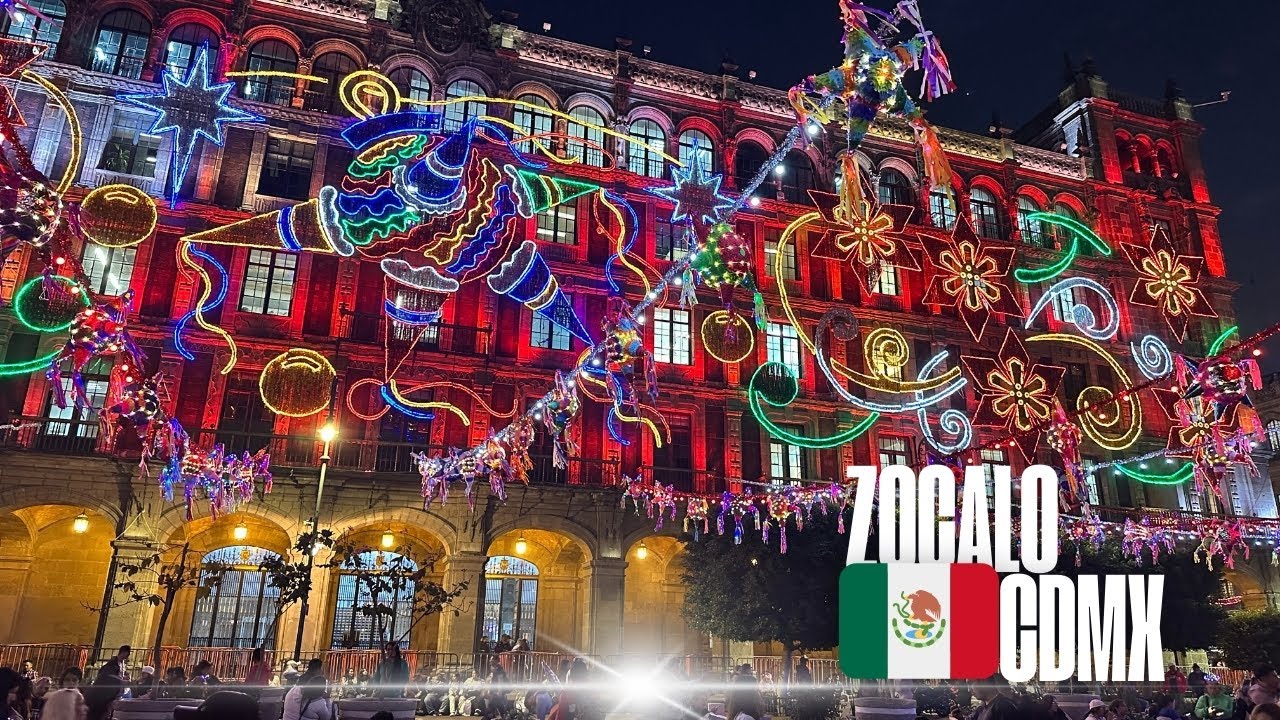 Zocalo, Mexico City Is Fully Decorated To Welcome Christmas & New Year 2025
