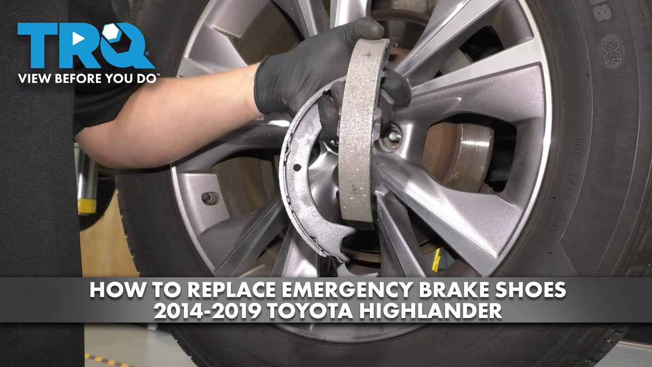 How to Replace Emergency Brake Shoes 2014-2019 Toyota Highlander