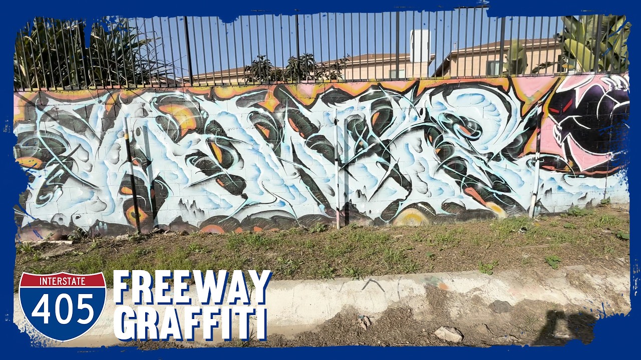 NAKED BY THE 405 - Los Angeles Graffiti - Art of Bare Elegance (Part 2)