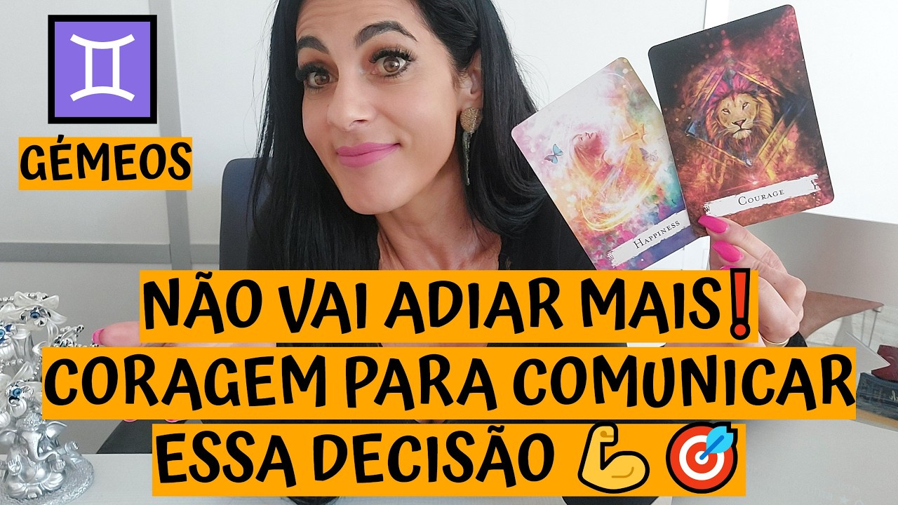 GÉMEOS ♊️ NÃO VAI ADIAR MAIS❗ CORAGEM PARA COMUNICAR ESSA DECISÃO 💪🎯