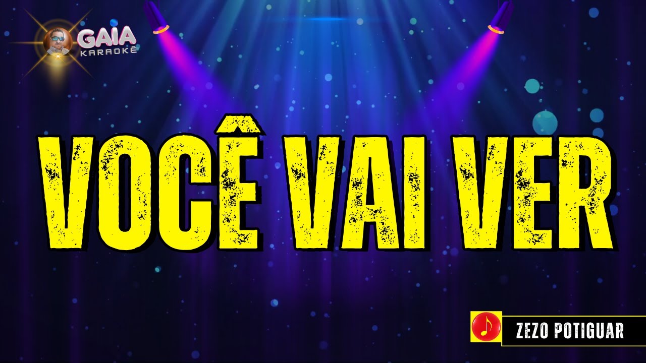 KARAOKÊ  |  ZEZO POTIGUAR  |  VOCÊ VAI VER  |  COVER