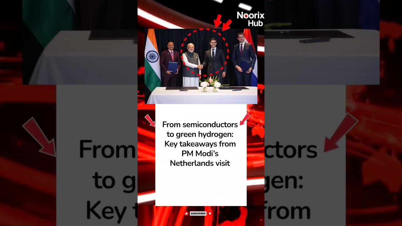 PM Modi&rsquo;s Netherlands Visit: Semiconductors, Green Hydrogen & Big Deals Explained 🇮🇳🇳🇱#trending