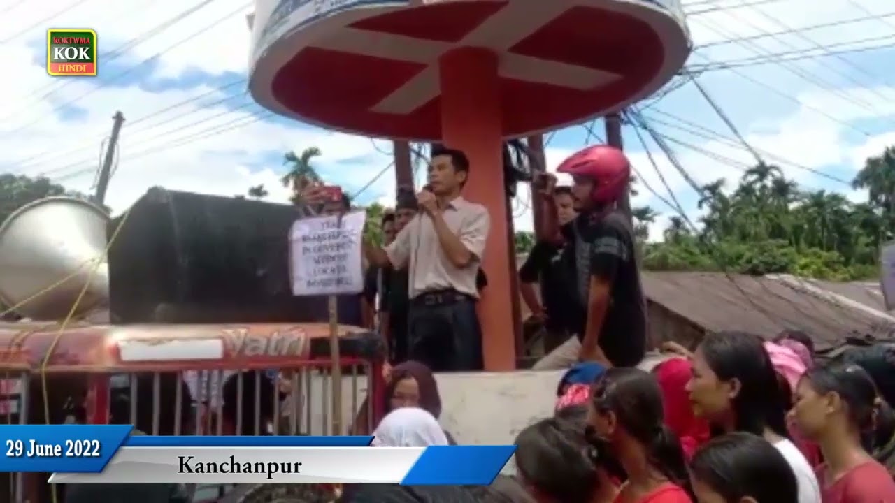 Kanchanpur ke Bru Basti ke nivasion SDM ko deputation saunpi