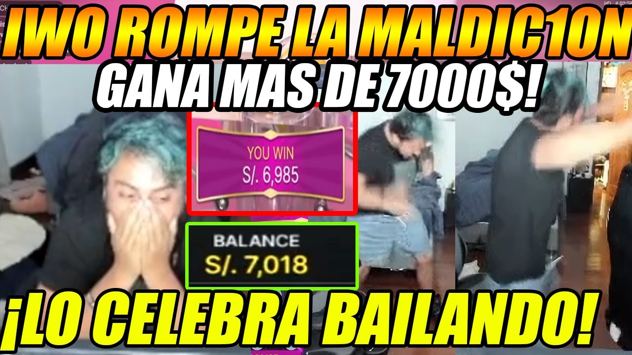 ¡IWO NO LO PUEDE CREER! 😱GANA MAS DE 7000 SOLES EN BINGO!| TOTALMENTE EMOCIONADO LO CELEBRA BAILANDO