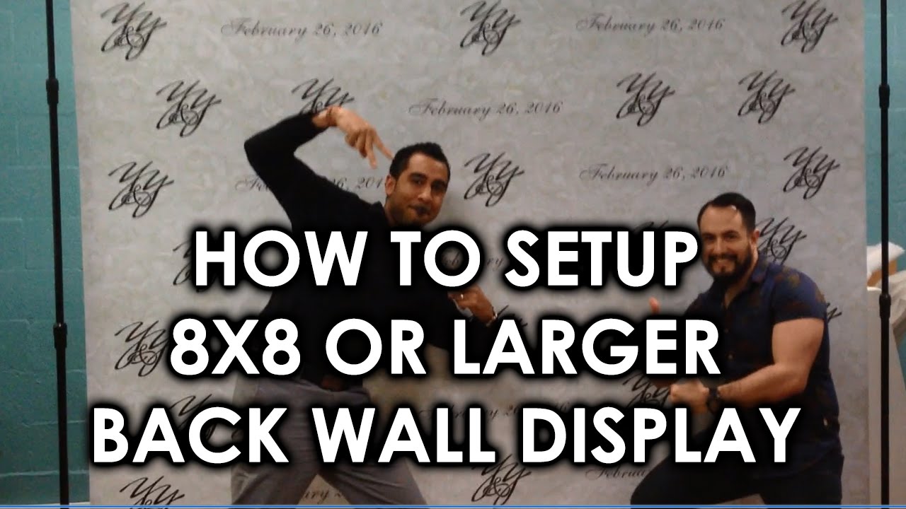 How to set up a backwall display step and repeat from Top Class Signs and Printing