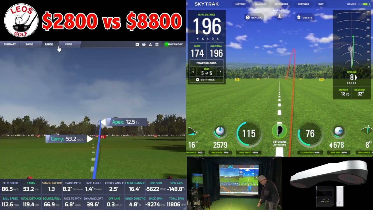 $2800 Skytrak vs $8800 ProTee VX
