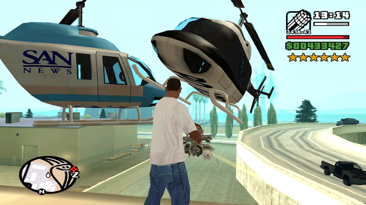 ⭐⭐⭐⭐⭐⭐SIX STARS WANTED LEVEL RAMPAGE WITH TANK | 6 STAR WANTED LEVEL ESCAPE IN GTA SAN ANDREAS
