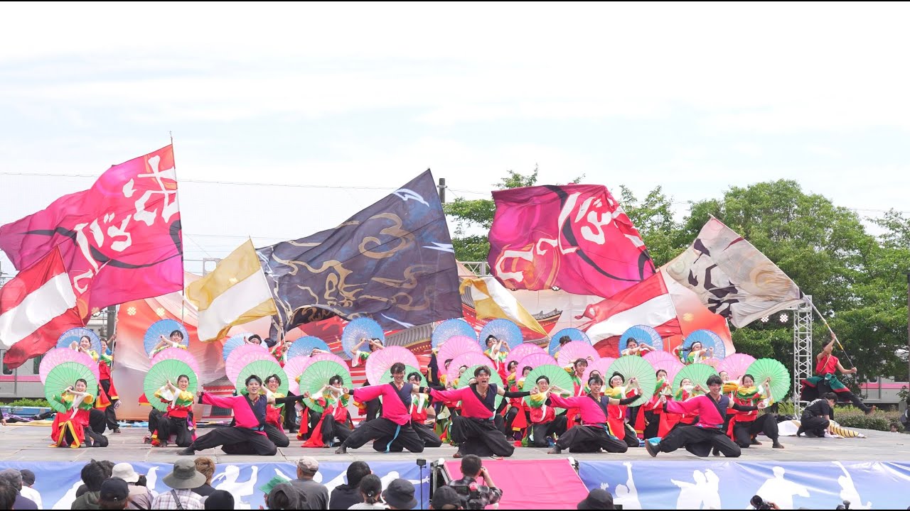 [4K] 京炎そでふれ！おどりっつ 2025年度演舞『オコシヤス-Kyoto-』初披露　犬山踊芸祭 2025 日曜日