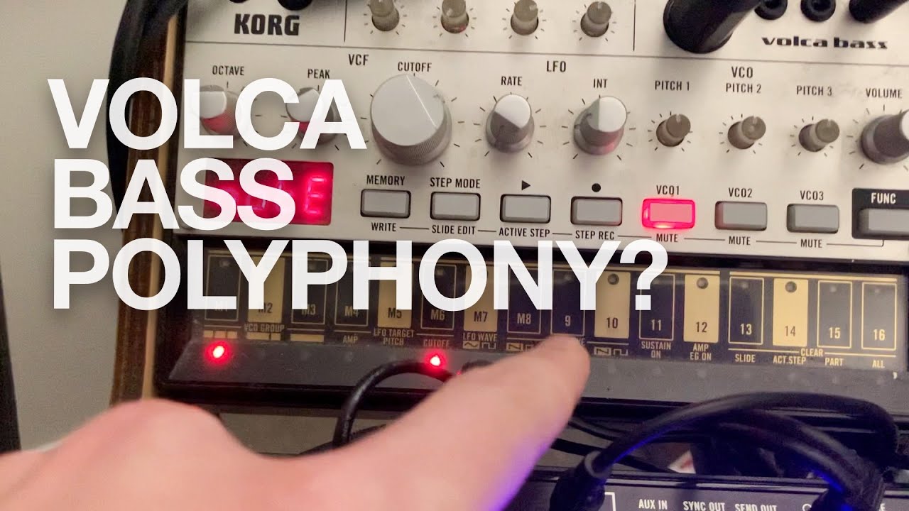 How to make polyphonic melodies with a Korg Volca Bass