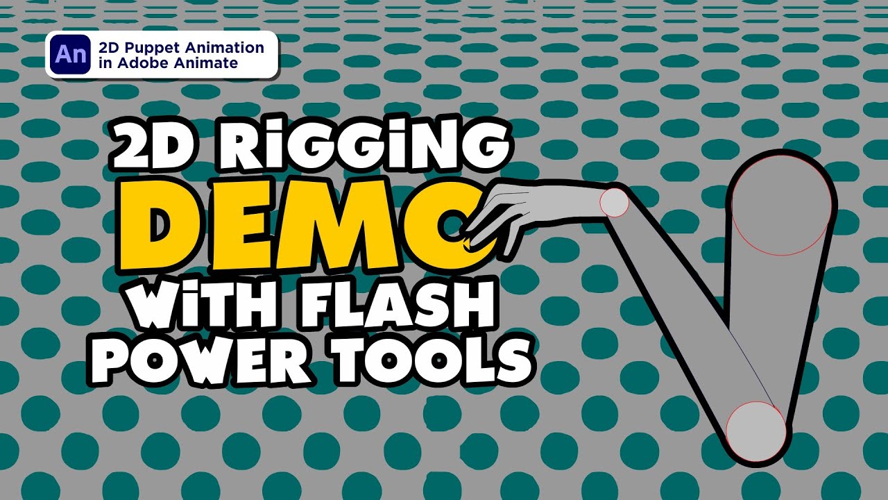 2D Rigging DEMO using Flash Power Tools #2drigging #adobeanimate #tutorial
