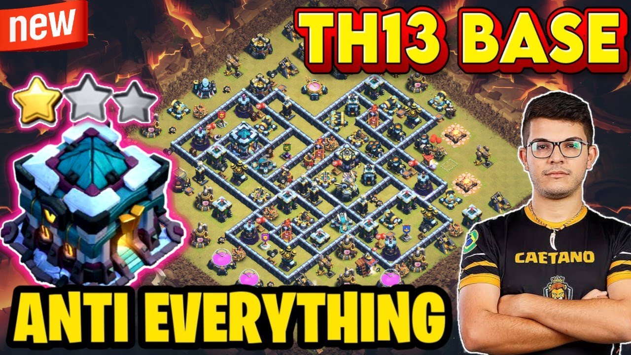 TOP-05 BEST TH13 WAR, TROPHY AND CWL BASE WITH LINK + BONUS VIDEO ||TH13 ANTI 3 STAR|| CLASH OF CLAN
