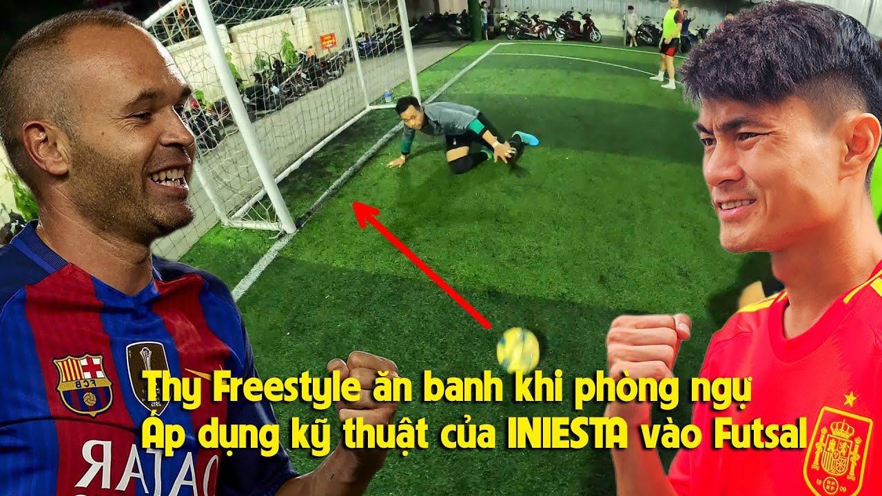 THY FREESTYLE đá bóng 5vs5 múa skill của INIESTA kiến tạo & ghi bàn liên tục THF có thắng dễ