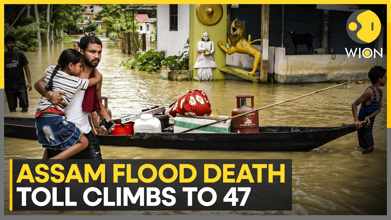 Assam Flood Death Toll Rises To 47: Heavy Rains Trigger Widespread Crisis | WION