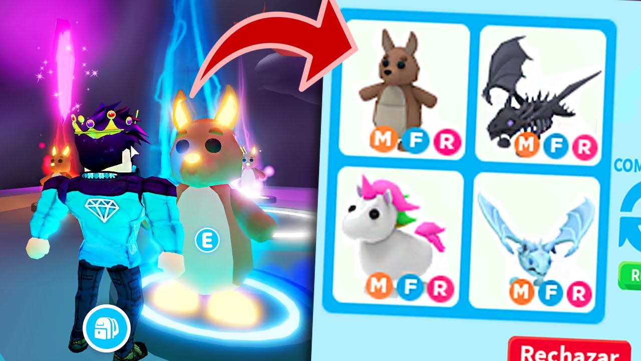 Me quieren estafar pero les doy una lección *Canguro Meganeón* adopt me roblox