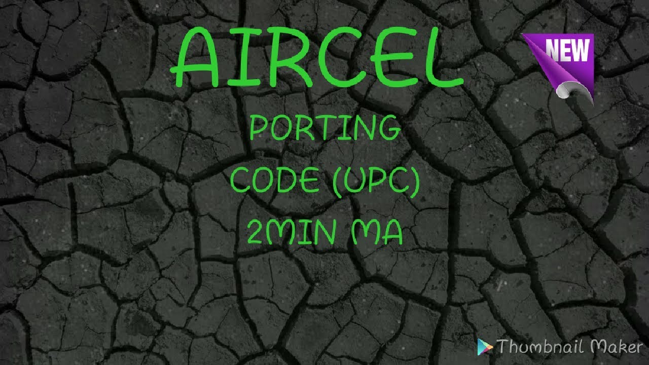 AIRCEL PORT CODE (UPC) TRICK