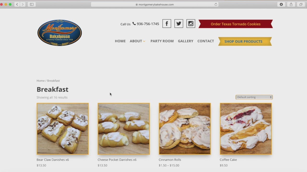 How To Order Montgomery Bakehouse Online
