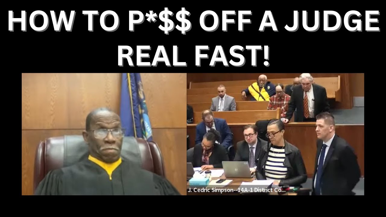 Arrogant Defendant Shut Down by Judge Simpson