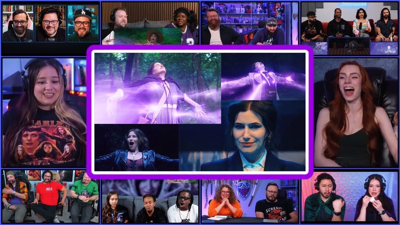 YouTubers React To AGATHA KILLING WITCHES MONTAGE | Agatha All Along Ep 9 Reaction Compilation