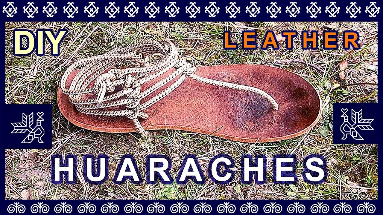 IMPROVED - How to make minimalist leather sandals - HUARACHES for barefoot running