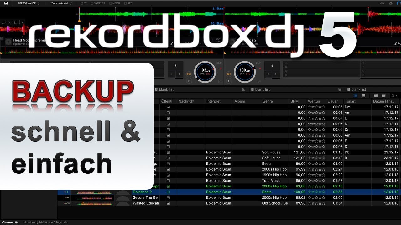 Rekordbox DJ | UMZUG Windows auf Mac | Backup schnell und einfach
