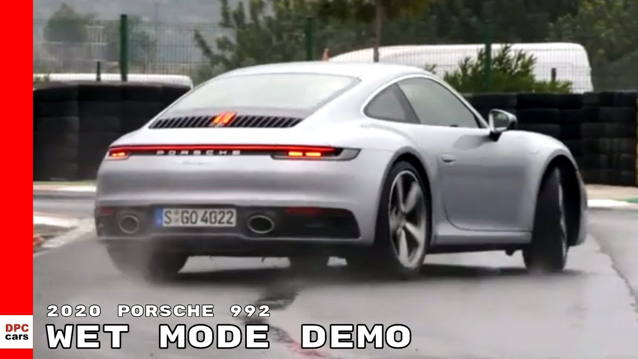 2020 Porsche 992 911 Wet Mode Demo
