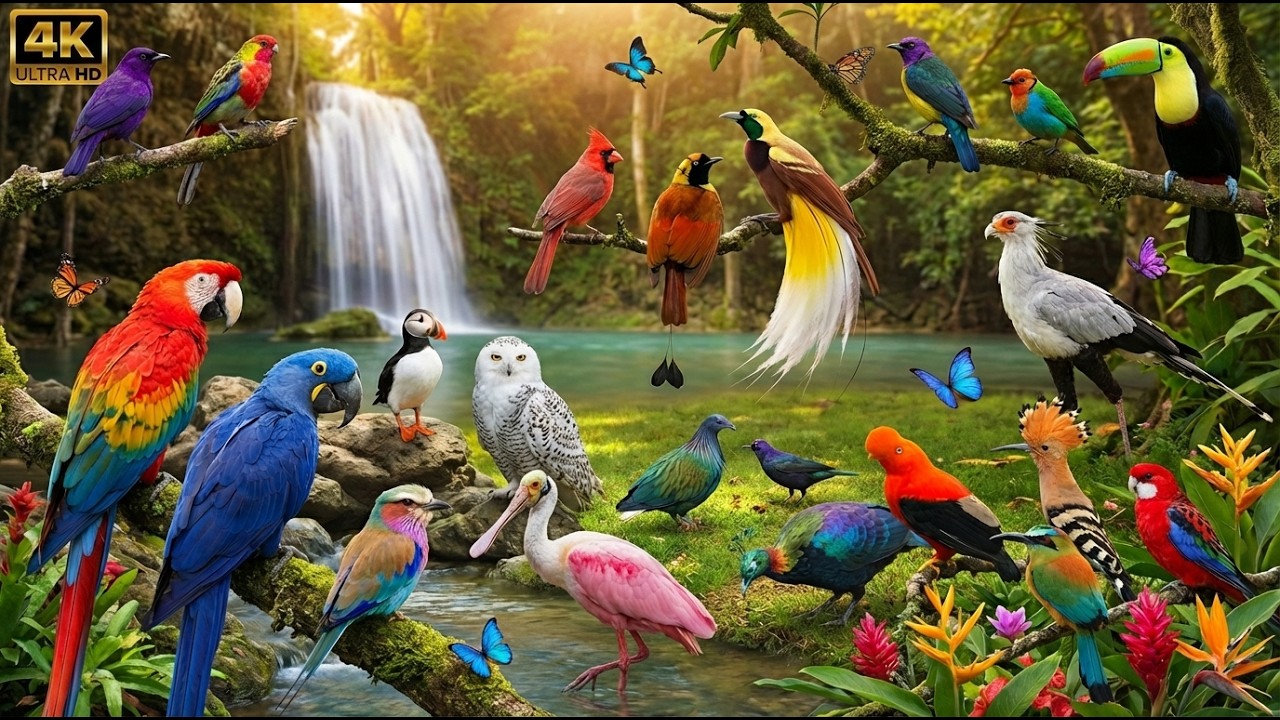 ⭐ 20 Most Beautiful Bird Species on Earth 🌍 | 4K Ultra HD Nature