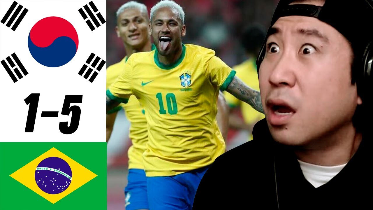 Coreano reacciona a COREA DEL SUR vs BRASIL 😂🤣 5 a 1