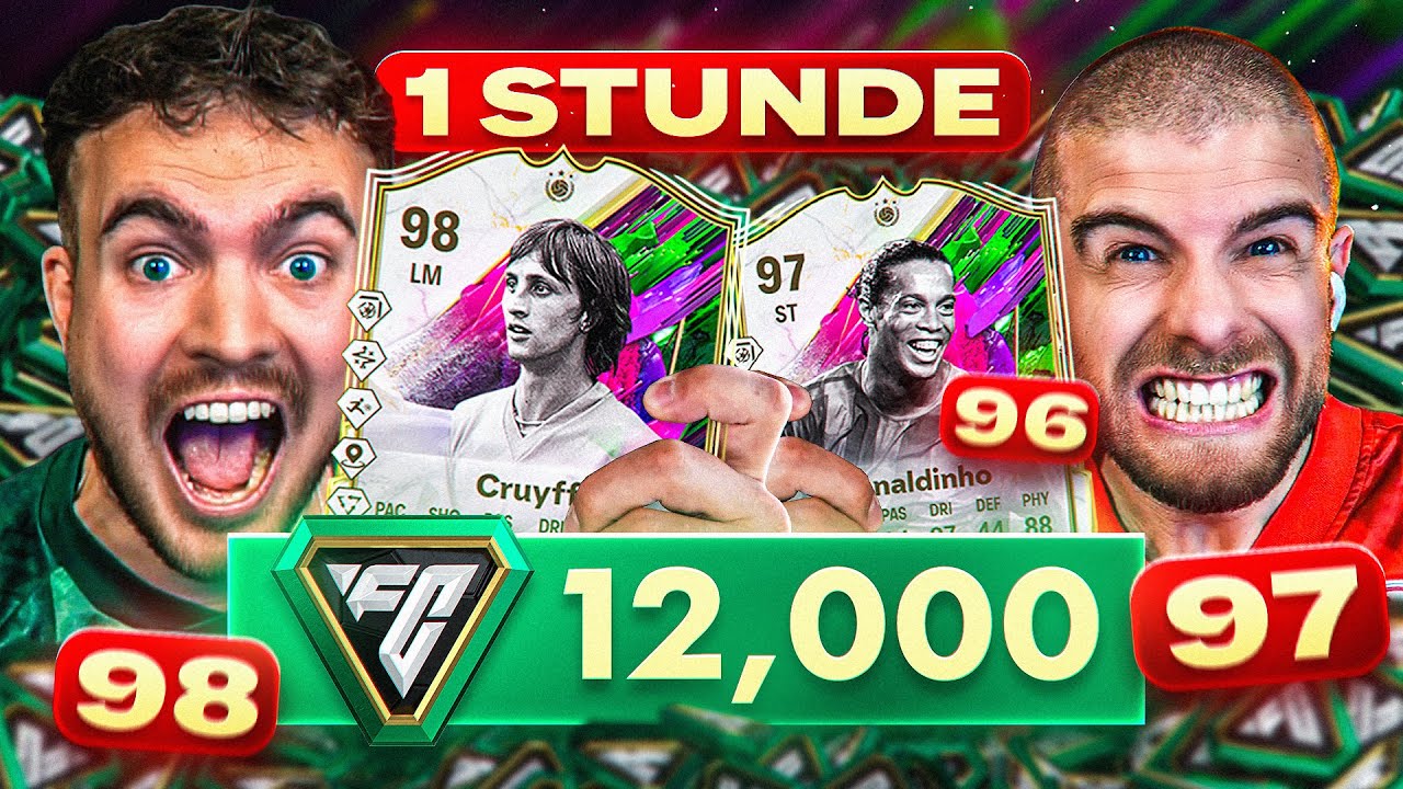 CRUYFF oder DINHO im WELTREKORD BATTLE! WER erreicht MEHR in 1 STUNDE mit 100€ in FC 25 🔥🤯