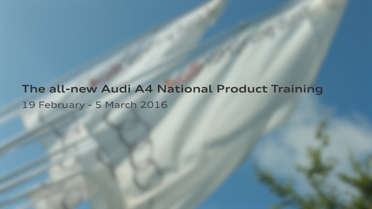 The new Audi A4 Launch Day 2016