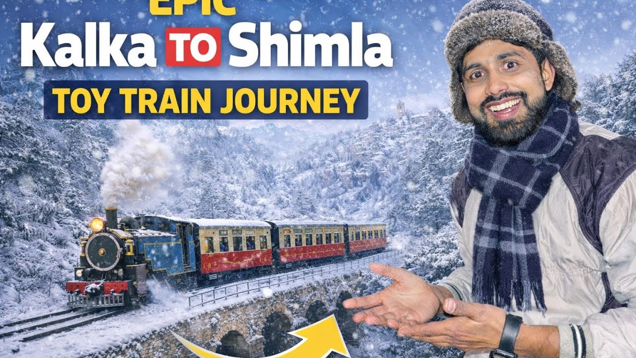 Kalka to Shimla Toy Train Journey in Heavy Snowfall ❄️World's haritage site in indiaKalka to Shimla