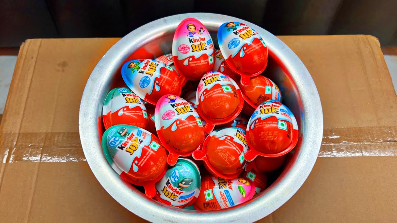 NEW! A LOT OF KINDER SURPRISE EGGS TOY (KINDER JOY) | Surprise Eggs and Kinder Joy ASMR Unboxing