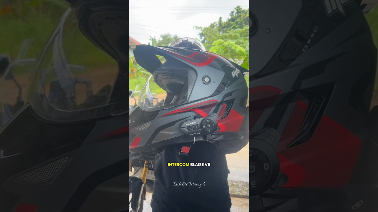 Install the Blaise V6 Plus Intercom on the MDS Supermoto Helmet (Fullface) #intercom #blaisev6plu...