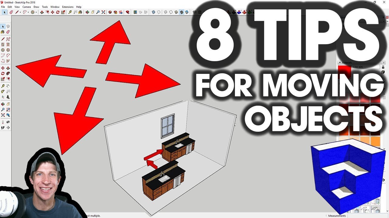 8 советов по ТОЧНОМУ ПЕРЕМЕЩЕНИЮ ОБЪЕКТОВ в SketchUp