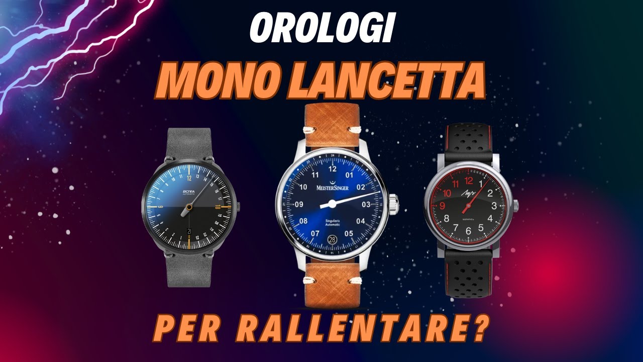Gli orologi con una lancetta