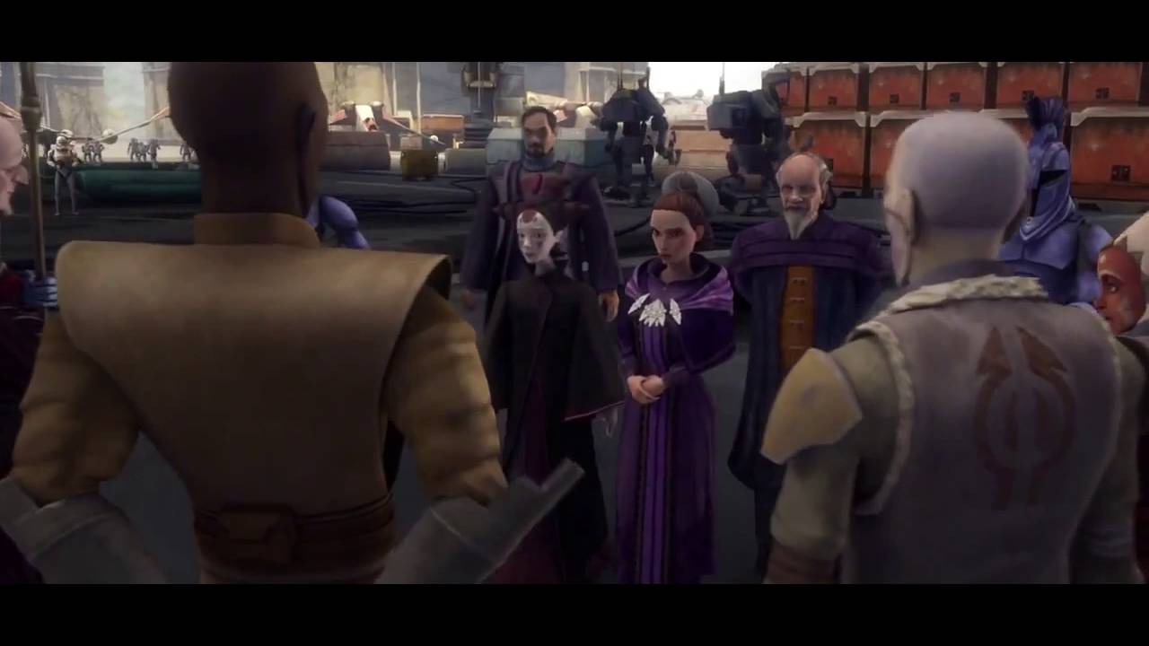 Obi-Wan and Anakin argue