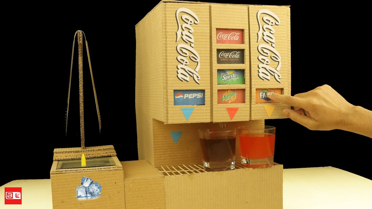How to Make Coca Cola Soda Fountain Machine with 6 Different Drinks at Home