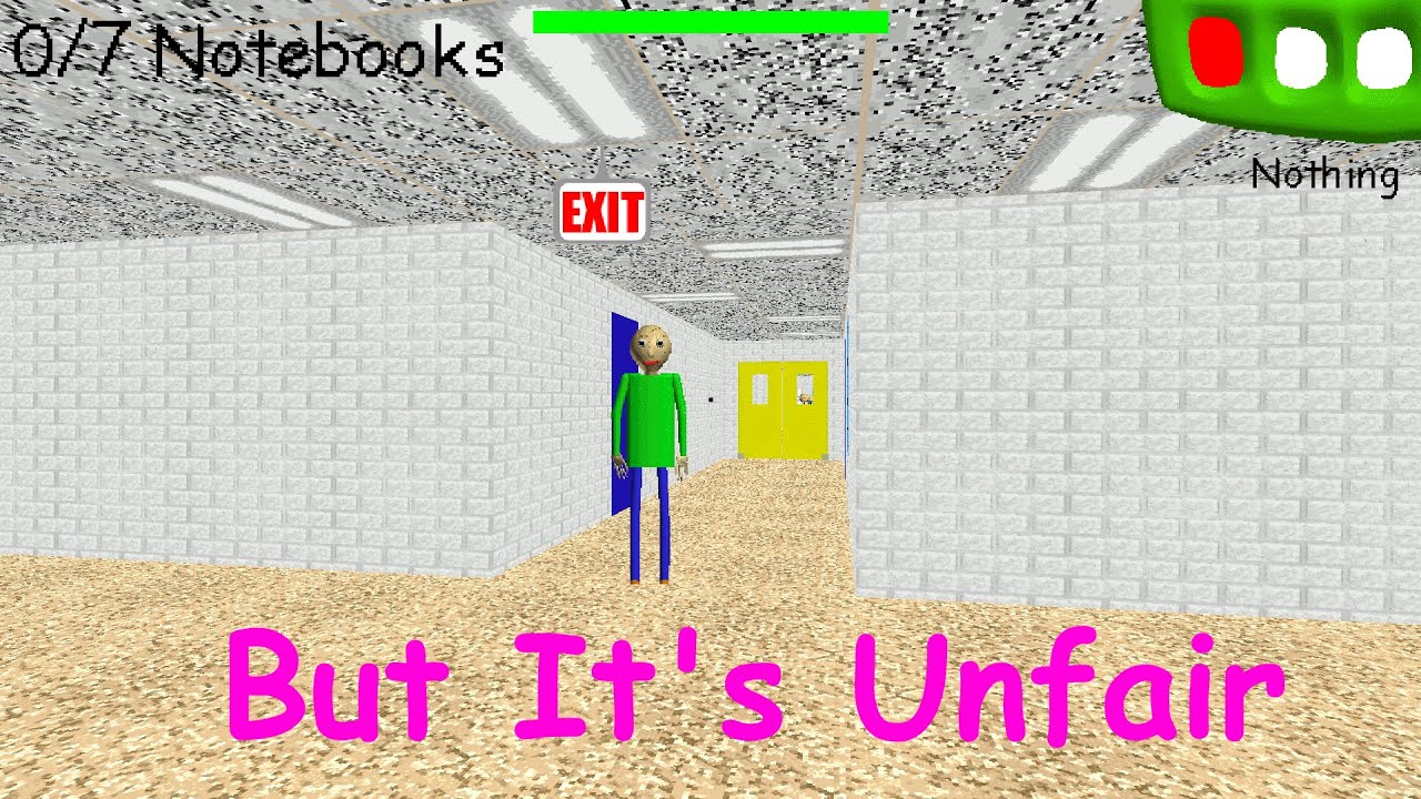 Baldi's Basics Modded - But It's Just Unfair - V1.4.3