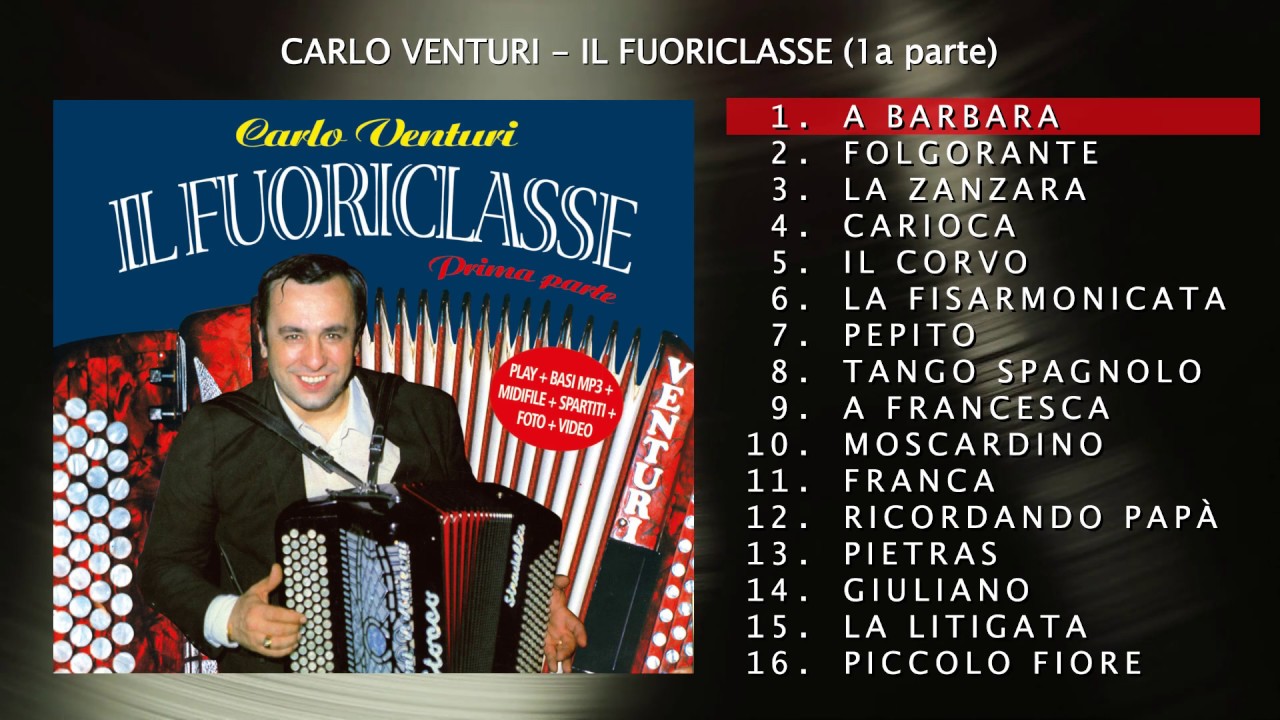 💚 Carlo Venturi - Il fuoriclasse (1a parte) - ALBUM COMPLETO 🎹 Audio ufficiale