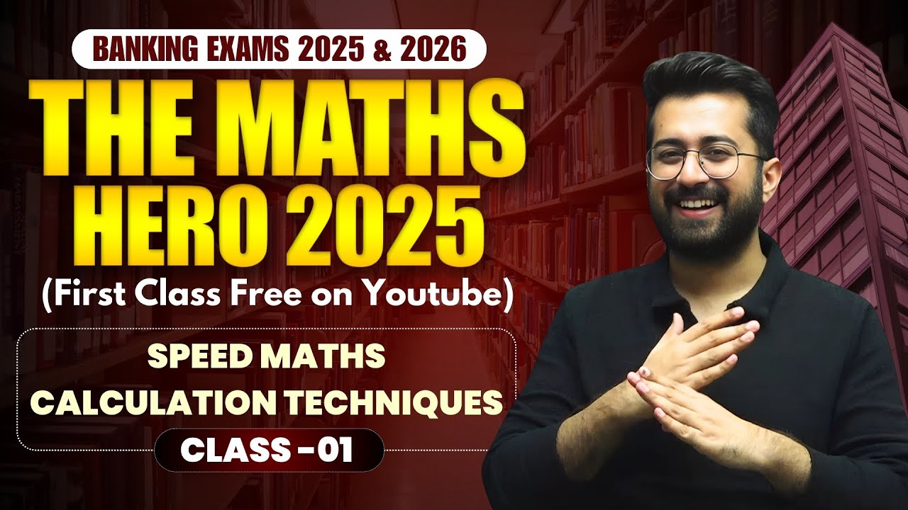 Class 01: Speed Maths / Vedic Maths | Calculation Techniques | THE MATHS HERO 2025 by Aashish Arora