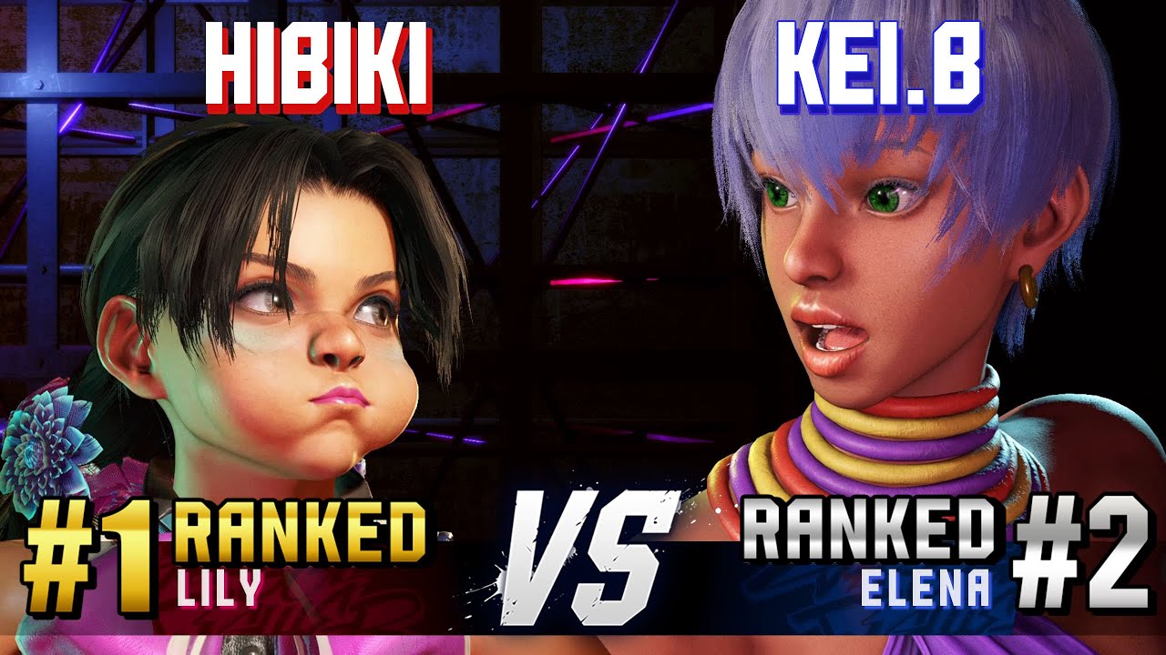 SF6 ▰ HIBIKI (#1 Ranked Lily) vs KEI.B (#2 Ranked Elena) ▰ High Level Gameplay