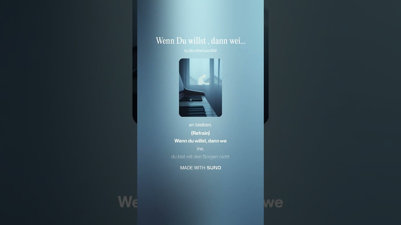 Wenn Du willst , dann weine !
