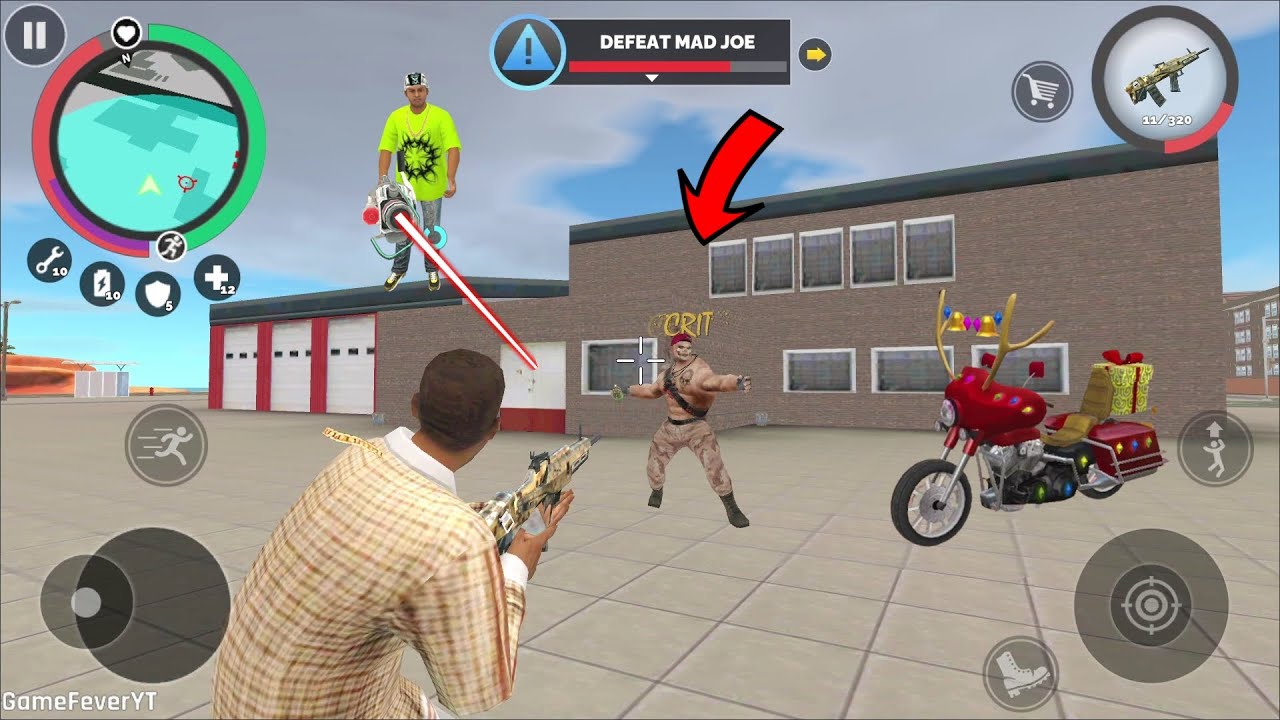 Vegas Crime Simulator 2 - (Vegas Hero Fight Mad Joy) Mad Joy Throw Grenade on Vegas Hero - HD