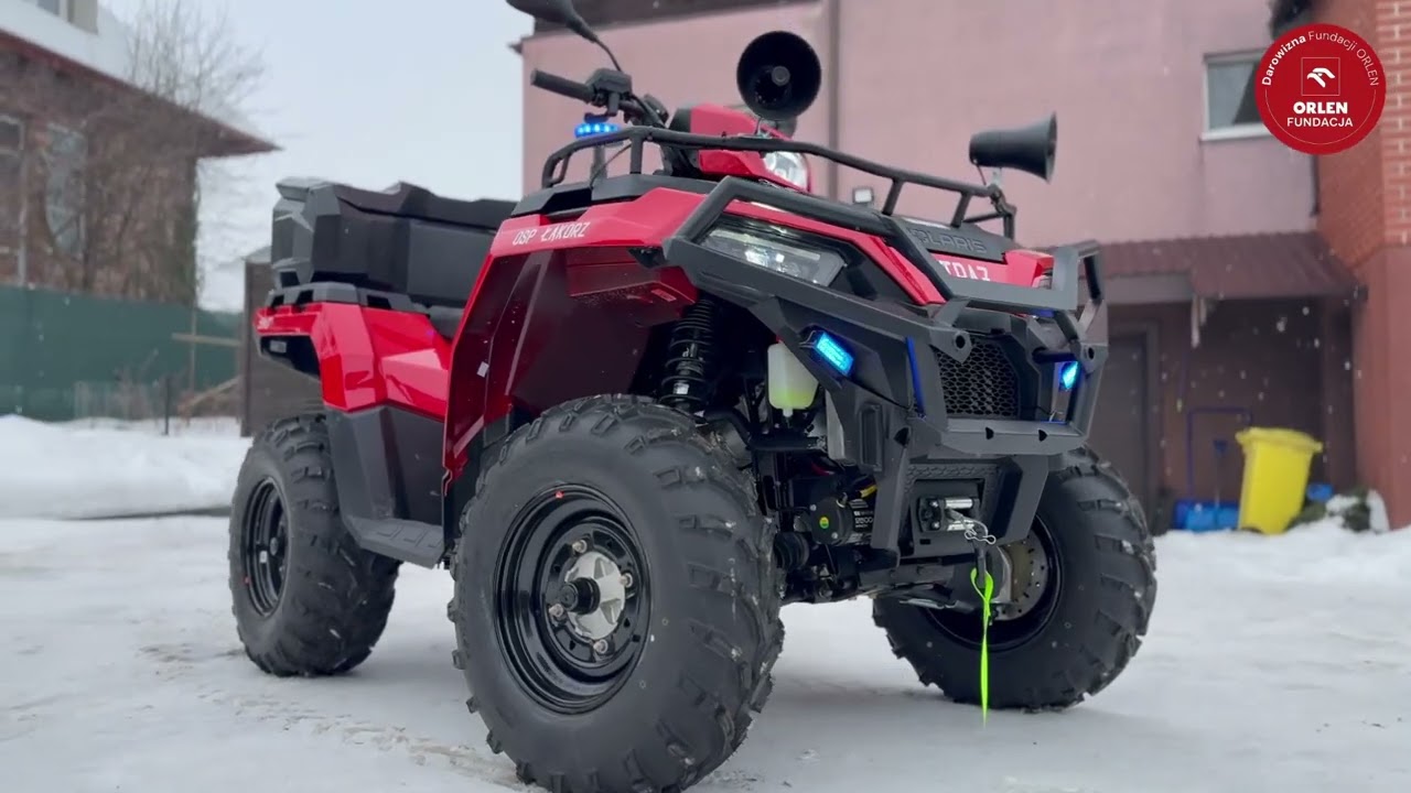 Czemu jest potrzebny quad w OSP ⁉️ Obejrzyǰ  #polaris #quad #osp #straż #salon 