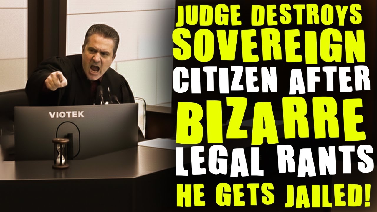 Judge DESTROYS Sovereign Citizen After Bizarre Legal Rants—He Gets JAILED!