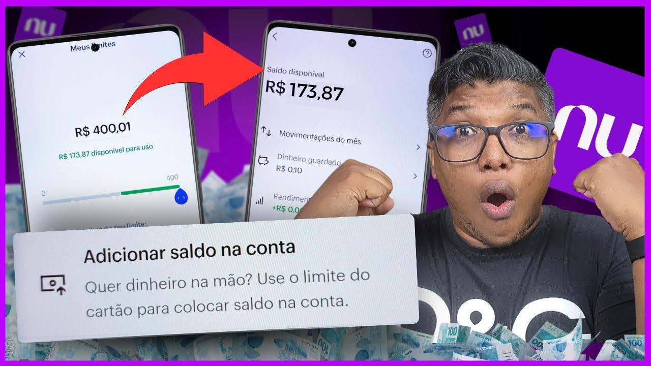 NOVO! Como transformar o Limite em Saldo na conta do Nubank