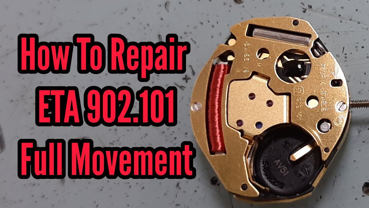 How To Service a Quartz Movement ETA 902.101 Watch Repair Tutorial | Watch Repair Channel