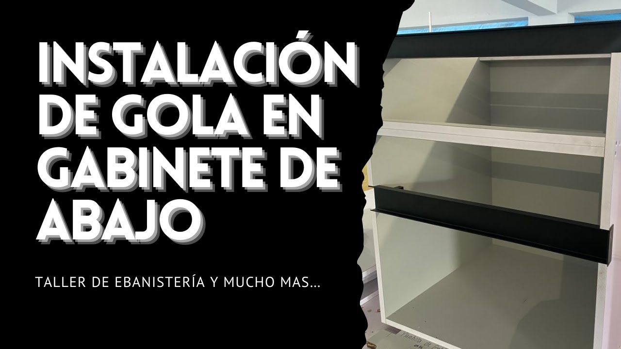 Instalación de Gola en Gabinete de Abajo #rincomatic #gola #handleless