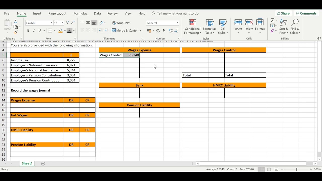 AAT Bookkeeping Controls: Using Wages Control Account